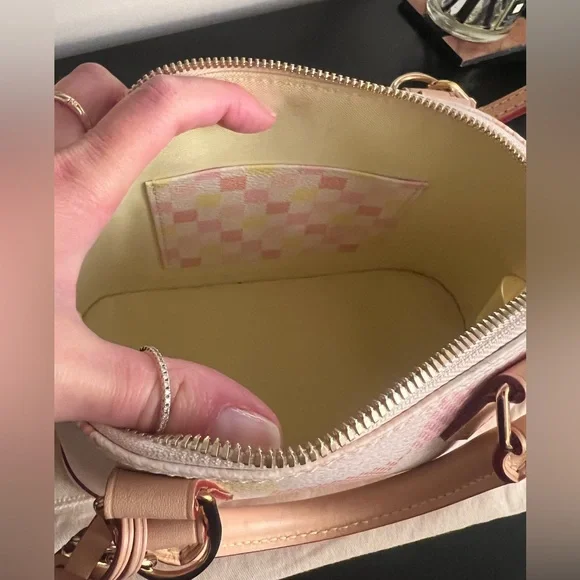 SALE! Louis Vuitton Damierlicious Giant Alma BB in Pastel colors - Picture 9 of 16